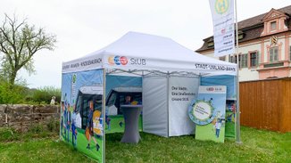 Die StUB vor Ort: Messestand
