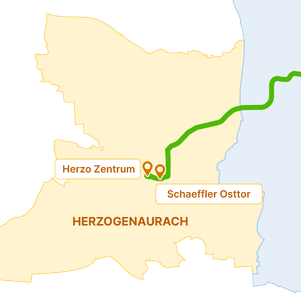 Fokusseite Schaeffler Osttor bis Herzo Zentrum
