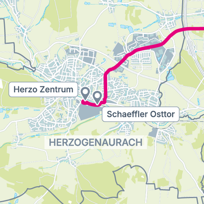 Die StUB-Strecke: Hans-Maier-Straße