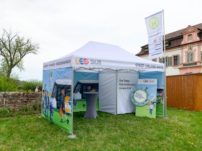 Die StUB vor Ort: Messestand