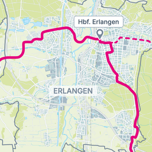 Die StUB-Strecke: Regnitzstadt