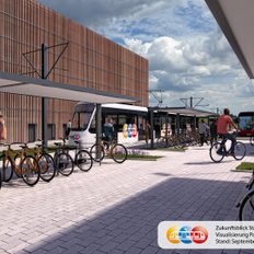Visualisierung der Park & Ride-Anlage Reutles (Nürnberg)