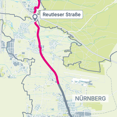 Die StUB-Strecke: Reutles