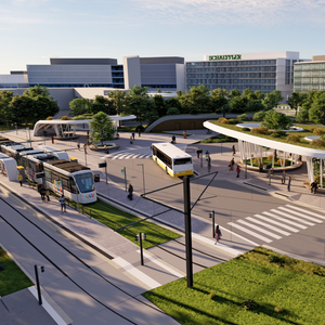 Visualisierung der Wendeschleife Herzo Zentrum