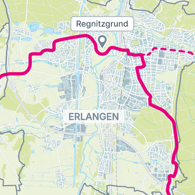 Die StUB-Strecke: Regnitzgrund