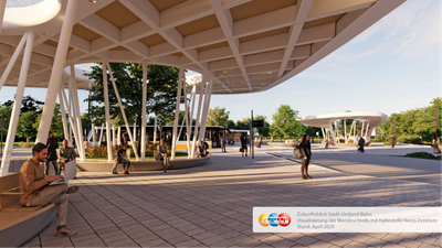 Visualisierung der Wendeschleife Herzo Zentrum