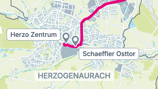 Die StUB-Strecke: Hans-Maier-Straße