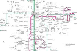 Darstellung der Buslinie 284, 285, 294 in Erlangen