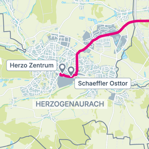 Die StUB-Strecke: Hans-Maier-Straße