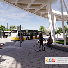 Visualisierung der Wendeschleife Herzo Zentrum