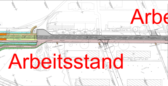 Aktueller Planungsstand in der Friedrich-Bauer-Straße