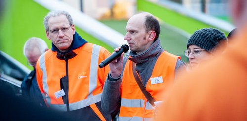 Lokalforum Herzo Base 2020: Florian Gräf erklärt den Streckenabschnitt