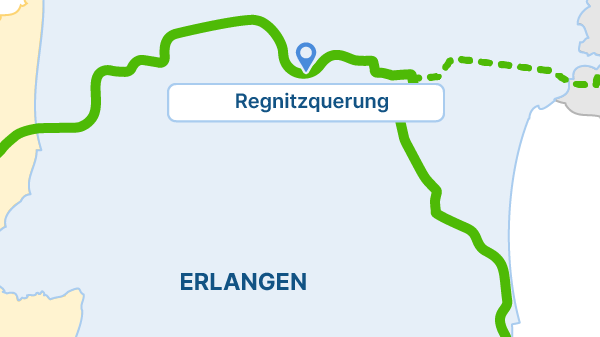 Die StUB-Strecke: Regnitzquerung