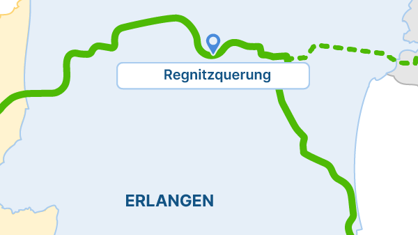 Die StUB-Strecke: Regnitzquerung