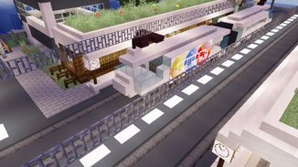 Screenshot des Ergebnisses der Mincraft-Beteiligungswerkstatt mit Kindern und Jugendlichen