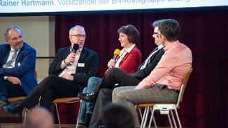 Infoveranstaltung 2020: Blick auf die Bühne